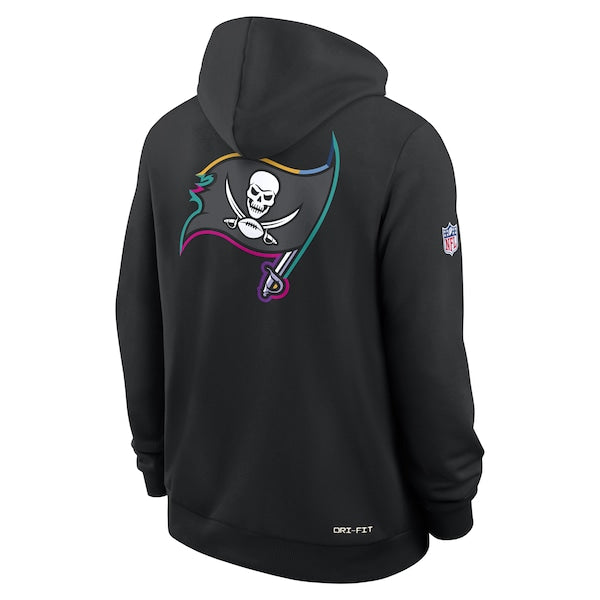 Tampa Bay Buccaneers Nike 2025 NFL Crucial Catch Sideline Standard Issue Dri-FIT Hoodie - Black
