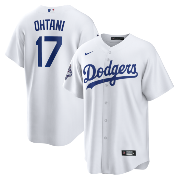 Shohei Ohtani Los Angeles Dodgers Youth Nike 2025 World Series Champions Home Replica Jersey - White