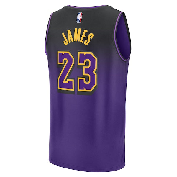 LeBron James Los Angeles Lakers  Youth 2024/25 Fast Break Player Jersey - City Edition - Purple