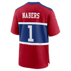 Malik Nabers New York Giants Nike Youth Alternate Player Game Jersey - Century Red