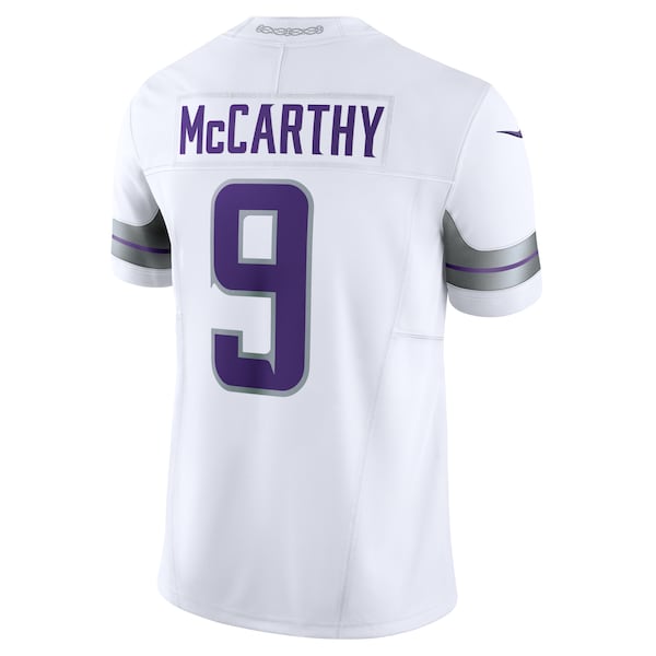 J.J. McCarthy Minnesota Vikings Nike Vapor F.U.S.E. Limited Jersey - White/Purple