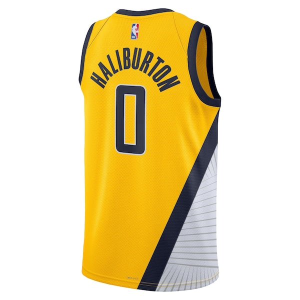 Tyrese Haliburton Indiana Pacers Jordan Brand Unisex Swingman Jersey - Statement Edition - Gold
