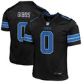 Jahmyr Gibbs Detroit Lions Nike Youth Alternate Game Jersey - Black/White/Blue