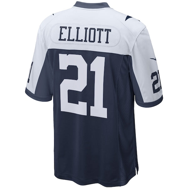 Ezekiel Elliott Dallas Cowboys Nike Alternate Game Team Jersey - Navy/White