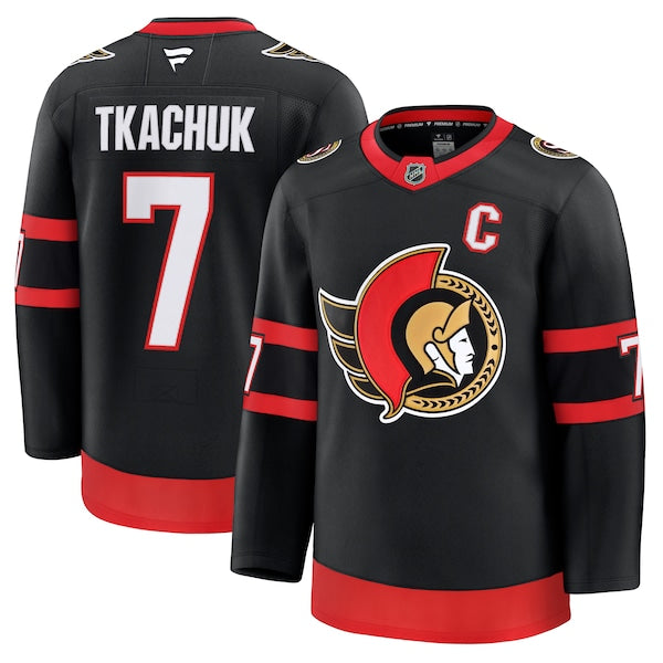 Brady Tkachuk Ottawa Senators  Home Premium Jersey - Black
