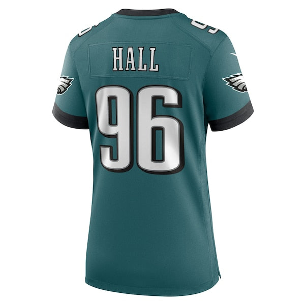 Gabe Hall Philadelphia Eagles Nike Women's Team Game Jersey - Midnight Green