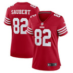 Eric Saubert San Francisco 49ers Nike Women's Team Game Jersey -  Scarlet