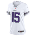 Dallas Turner Minnesota Vikings Nike Women's Alternate Game Player Jersey - White