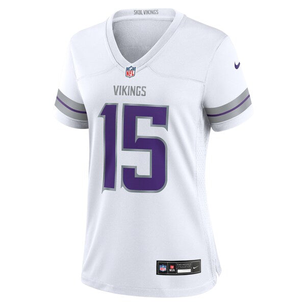 Dallas Turner Minnesota Vikings Nike Women's Alternate Game Player Jersey - White