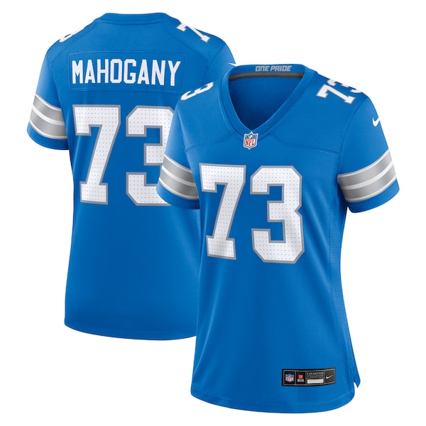 Christian Mahogany Detroit Lions Nike Women's Team Game Jersey -  Blue