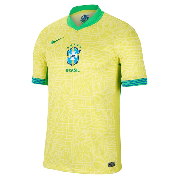 Brazil National Team Nike 2024 Home Stadium Replica Jersey – Yellow