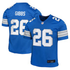 Jahmyr Gibbs Detroit Lions Nike Youth Team Player Game Jersey - Blue
