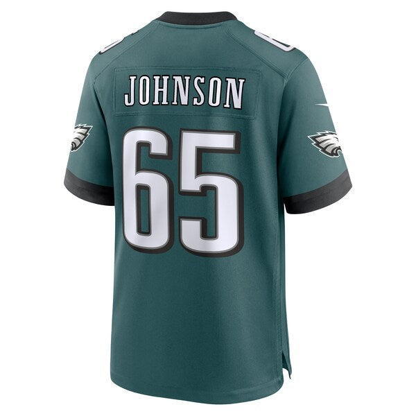 Lane Johnson Philadelphia Eagles Nike Super Bowl LIX Game Player Jersey - Midnight Green