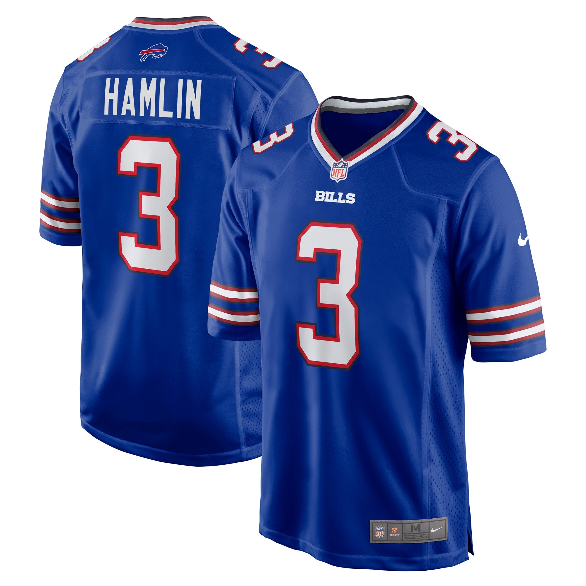 Damar Hamlin Buffalo Bills Nike  Game Jersey - White/Royal