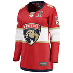 Matthew Tkachuk Florida Panthers  Women's 2025 Stanley Cup Champions Breakaway Jersey - Red