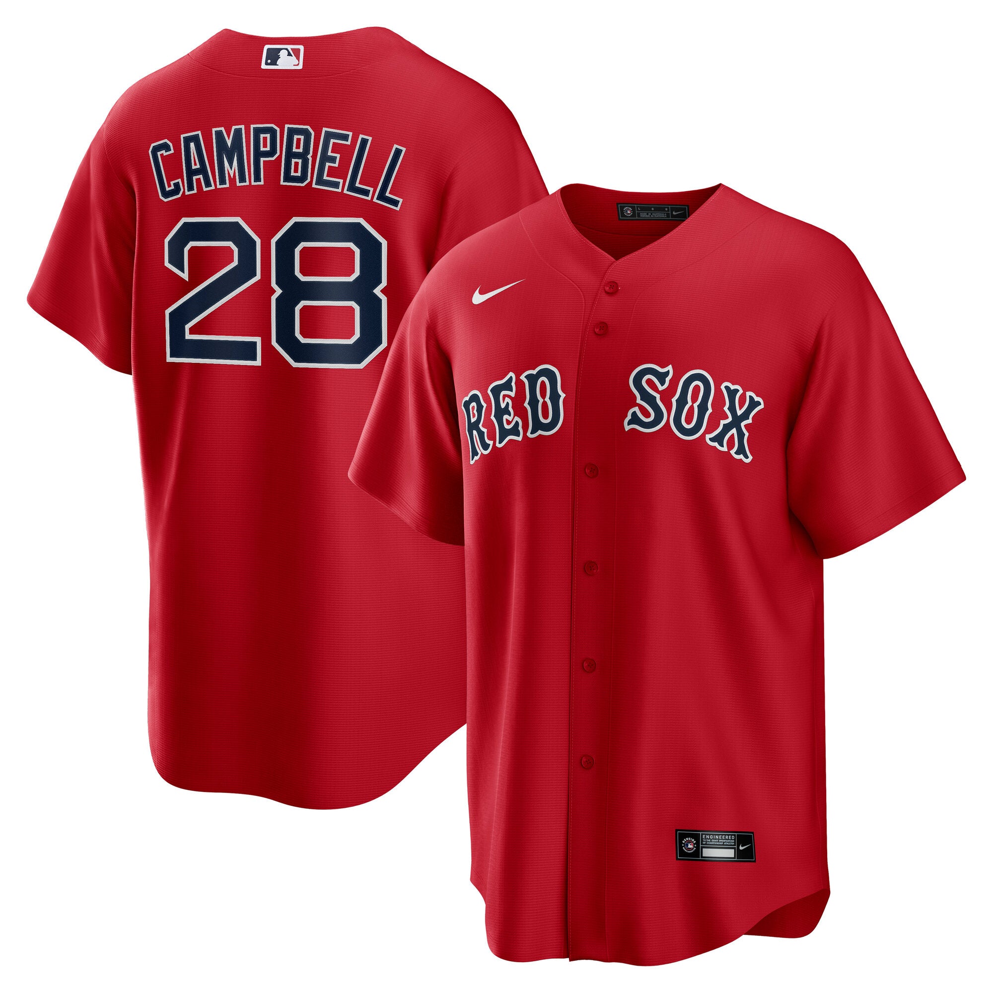 Kristian Campbell Boston Red Sox Nike Home Replica Jersey - White/Red