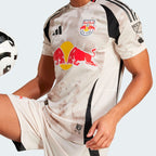 New York Red Bulls adidas 2025 Stone Kit Authentic Jersey - Tan