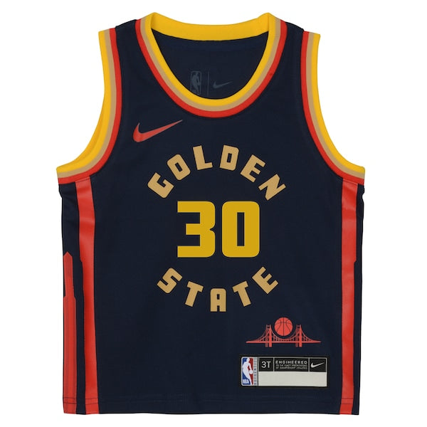 Stephen Curry Golden State Warriors Nike Toddler 2024/25 Swingman Player Jersey - City Edition - Navy
