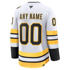 Boston Bruins  Away Premium Custom Jersey - White/Black