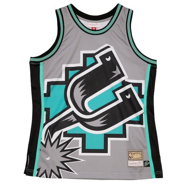 San Antonio Spurs Hardwood Classics Blown Out Fashion Jersey - Gray