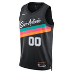 San Antonio Spurs Nike Unisex 2025/26 City Edition Swingman Custom Jersey - Black