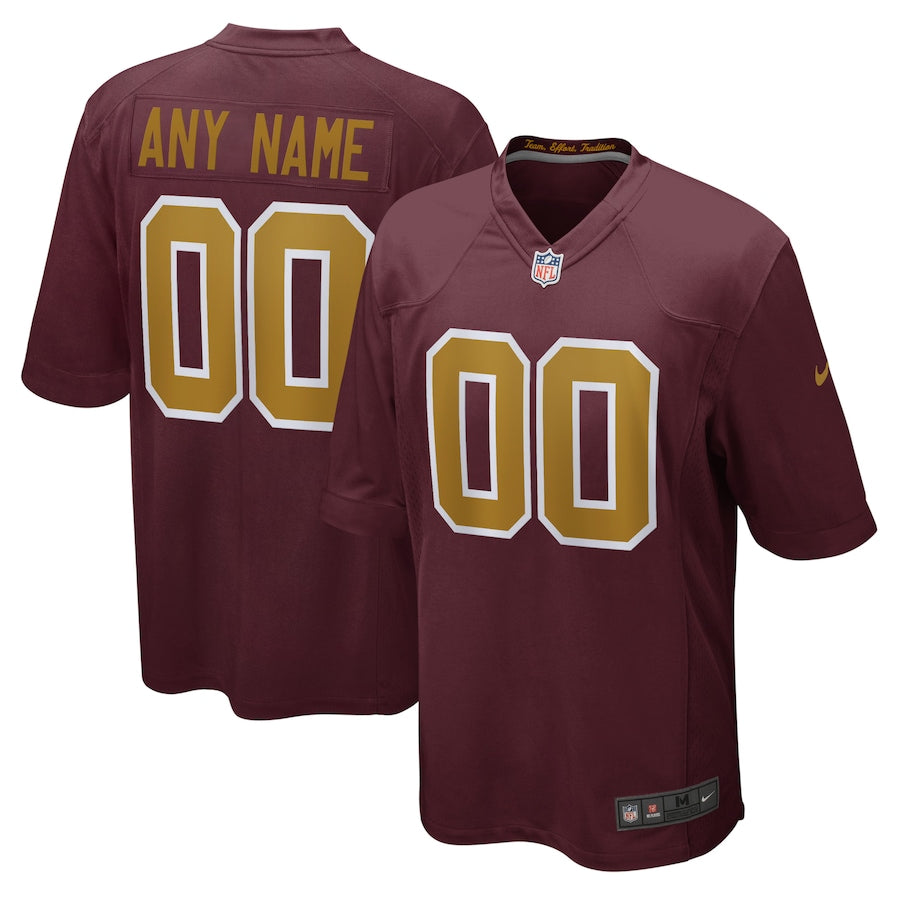 Washington Football Team Nike Alternate Custom Jersey - Burgundy