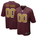 Washington Football Team Nike Alternate Custom Jersey - Burgundy