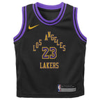 LeBron James Los Angeles Lakers Nike Preschool  2023/24 Swingman Replica Jersey - City Edition - Black