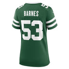 Zaire Barnes New York Jets Nike Women's Team Game Jersey - Legacy Green