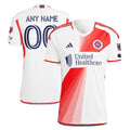 New England Revolution adidas 2024 Defiance Authentic Custom Jersey - White