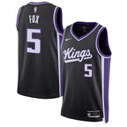 De'Aaron Fox Sacramento Kings Nike Unisex Swingman Jersey - Icon Edition - Black/White