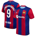 Robert Lewandowski Barcelona Nike 2023/24 Home Replica Jersey - Royal/Aqua/White