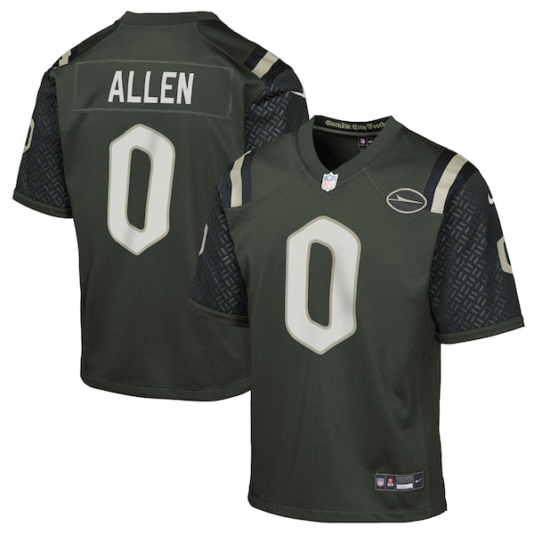 Braelon Allen New York Jets Nike Youth 2025 Rivalries Collection Game Jersey - Gotham Green