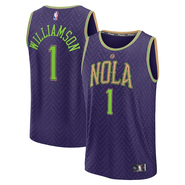 Zion Williamson New Orleans Pelicans  2024/25 Fast Break Player Jersey - City Edition - Purple