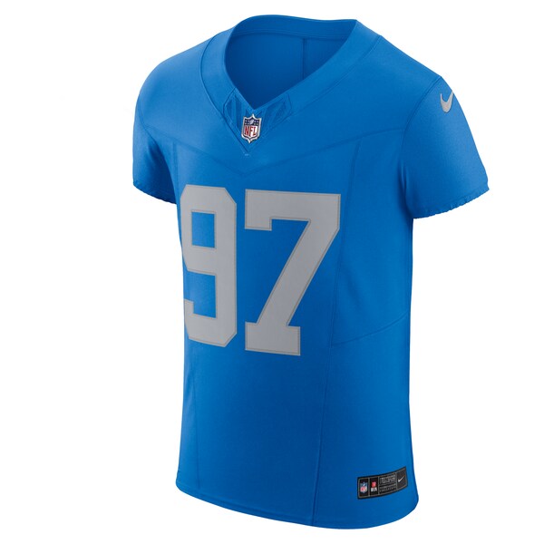 Aidan Hutchinson Detroit Lions Nike Alternate Vapor F.U.S.E. Elite Jersey - Blue