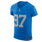 Aidan Hutchinson Detroit Lions Nike Alternate Vapor F.U.S.E. Elite Jersey - Blue