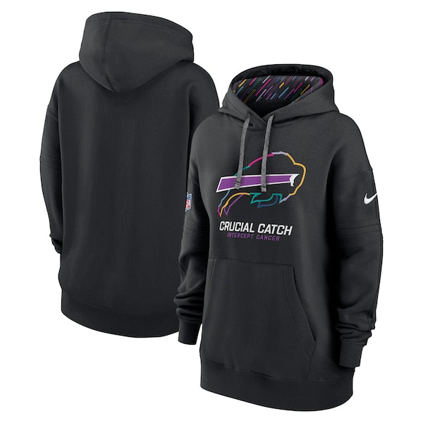 Buffalo Bills Nike Women's 2024 NFL Crucial Catch Club Pullover Hoodie - Black
