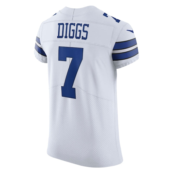 Trevon Diggs Dallas Cowboys Nike Vapor Elite Jersey - White/Navy