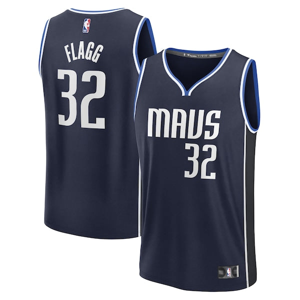 Cooper Flagg Dallas Mavericks  2025 NBA Draft First Round Pick Fast Break Replica Jersey - Statement Edition - Navy