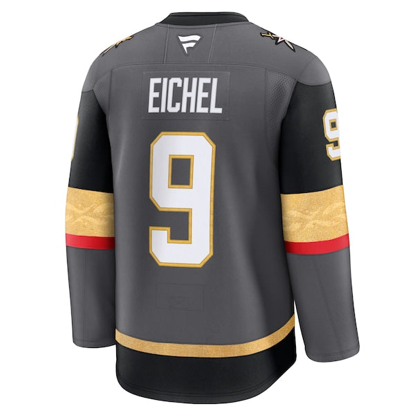 Jack Eichel Vegas Golden Knights  Alternate Premium Jersey - Gray/Gold
