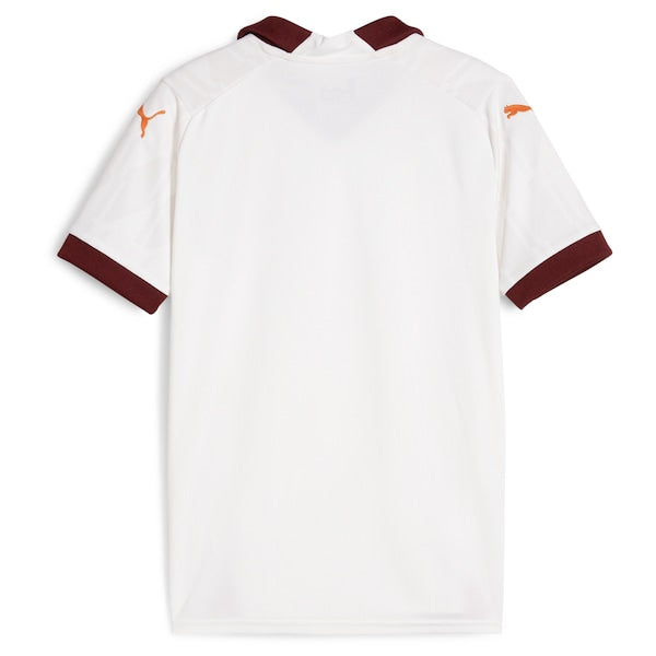 Manchester City Puma Youth 2023/24 Away Replica Jersey - White