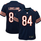 Colston Loveland Chicago Bears Nike Youth Team Game Jersey - Navy