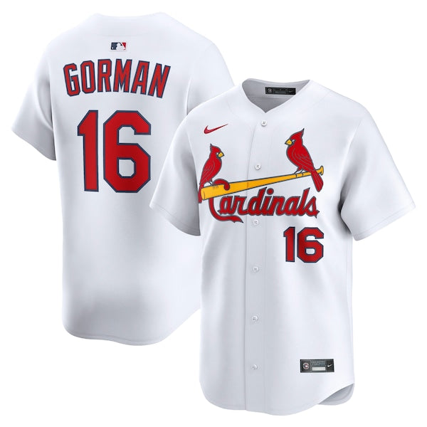 Nolan Gorman St. Louis Cardinals Nike Home Limited Player Jersey - White