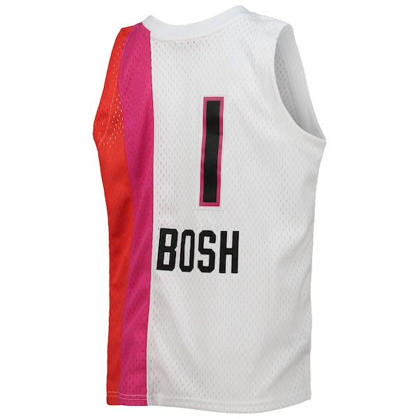 Chris Bosh Miami Heat Youth 2011/12 Hardwood Classics Swingman Jersey - White