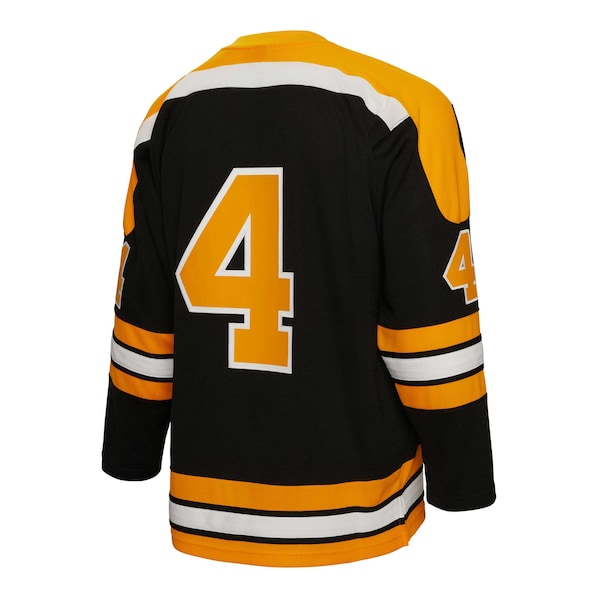 Bobby Orr Boston Bruins Big & Tall 1971 Blue Line Player Jersey - Black