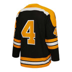 Bobby Orr Boston Bruins Big & Tall 1971 Blue Line Player Jersey - Black