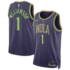 Zion Williamson New Orleans Pelicans Nike Unisex 2024/25 Swingman Player Jersey - City Edition - Purple