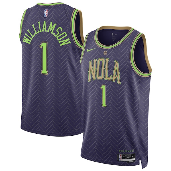 Zion Williamson New Orleans Pelicans Nike Unisex 2024/25 Swingman Player Jersey - City Edition - Purple