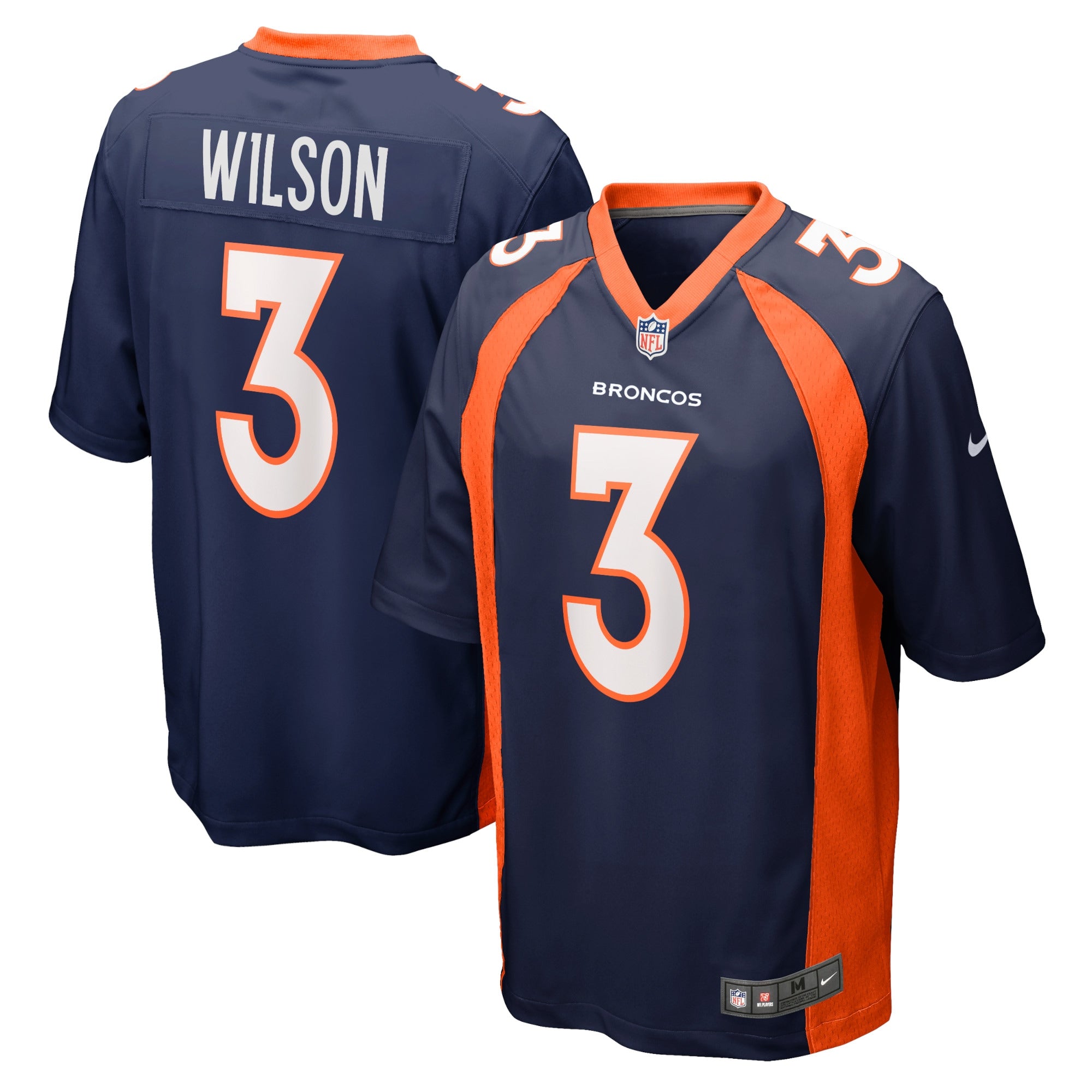 Russell Wilson Denver Broncos Nike Youth Game Jersey - White/Navy/Orange