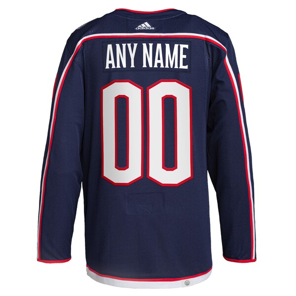 Columbus Blue Jackets adidas  Home  Primegreen Authentic Custom Jersey - Navy